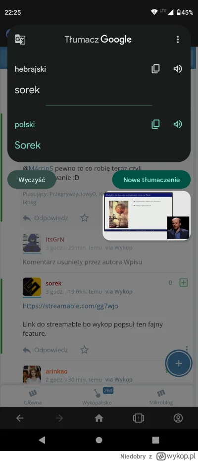 Niedobry - @sorek: @Przegrywzyciowy0 Przepraszam ale google mowi ze to gowno znaczy p...