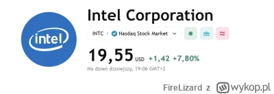 FireLizard - #gielda #intel niebieskie złoto wraca tam gdzie jego miejsce, ATH jeszcz...