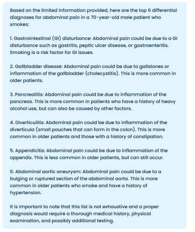 Strahl - @Phallusimpudicus: A tutaj wypluło "top 6 diagnostyki różnicowej bólów brzuc...