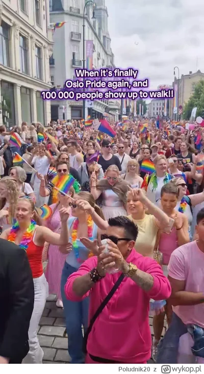 Poludnik20 - Jeszcze z Oslo. To nie są tylko osoby homoseksualne. A mimo to chcą stać...