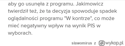 slawomirus - Czyli jakimowicz przyznał ze prowadzi dla PiS kampanie w TVP ( ͡° ͜ʖ ͡°)...