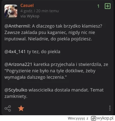 Wincyyyyj - Dzisiaj kolejne głośne pogryzienie i znowu sfora psiarzy się uaktywniła. ...