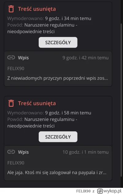 FELIX90 - Na tej śmieciowej stronie panują tak dziwne zasady, że już nie wiem w jaki ...