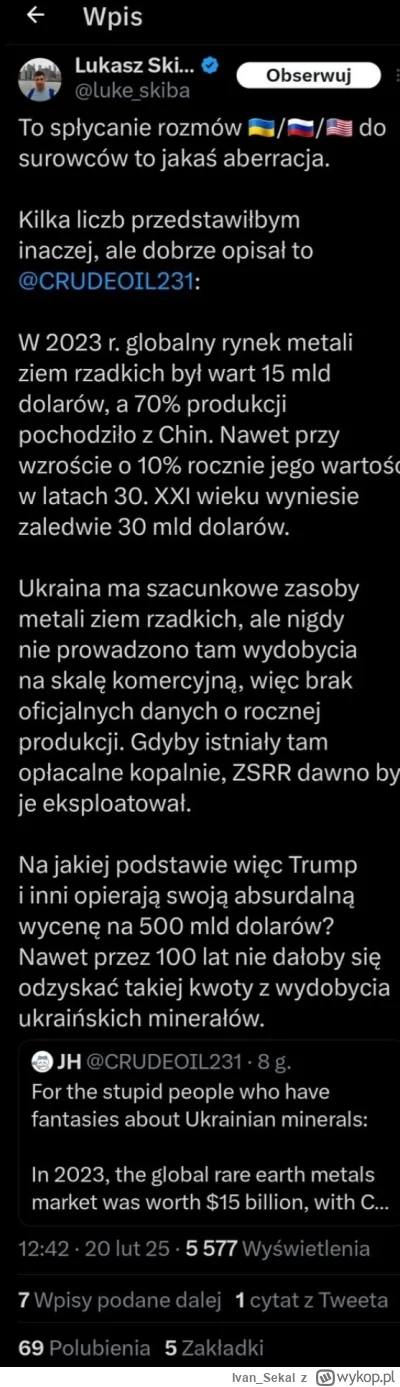 IvanSekal - @Kotletz_Chabowy: z tymi minerałami to ogólnie jest zagrywka populistyczn...