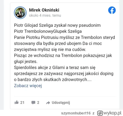 szymonhubert16 - Ciekawe rzeczy można znaleźć wpisując w google Szeliga O Okinskim al...