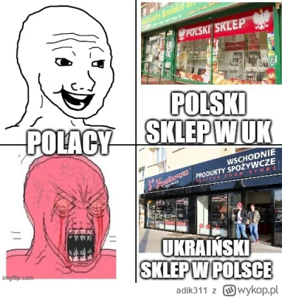 adik311 - Sklep otwierają w Lublinie. Ukraiński. Jak widać, reakcje niektórych osób n...