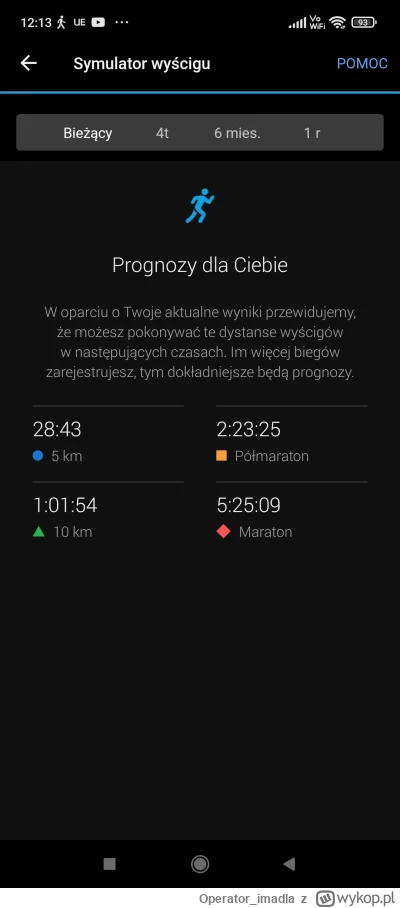 Operator_imadla - @profaza no zamierzam wystartować w półmaratonie Warszawskim w marc...
