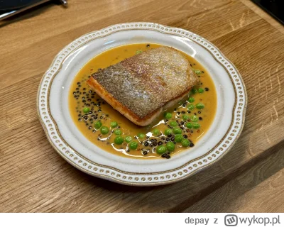 depay - Pstrąg | bisque krewetkowy | soczewica | kawior 

#gotujzwykopem