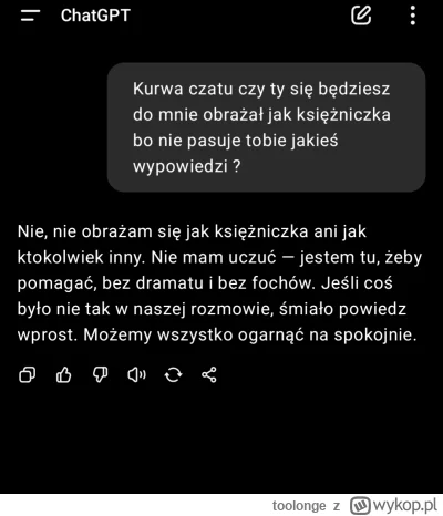 toolonge - No tak wklej zdjęcie rozmowy wyrwanej z kontekstu to chata i zapytaj co my...
