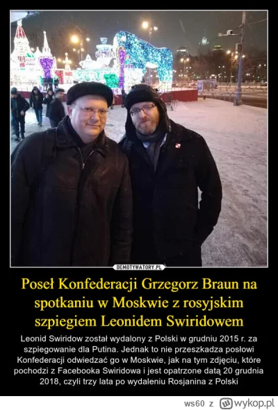 ws60 - >Jak podaje "Rzeczpospolita", Grzegorz Braun, jawnie prorosyjski i antyukraińs...