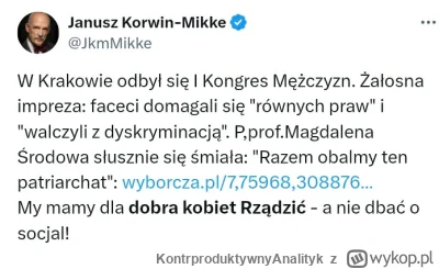 KontrproduktywnyAnalityk - Idol tagu przegryw wyśmiewa impreze na rzecz równości mężc...