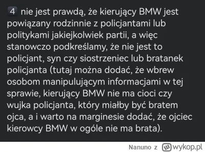 Nanuno - Tutaj zrzut ekranu z fragmentu oświadczenia Polskiej Policji dowodzacy temu,...