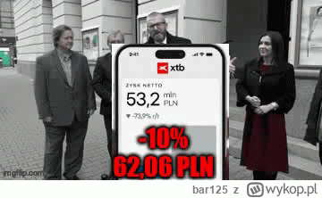 bar125 - I cyk XTB już na tych samych poziomach co przed wielkim krachem pokoleniowym...