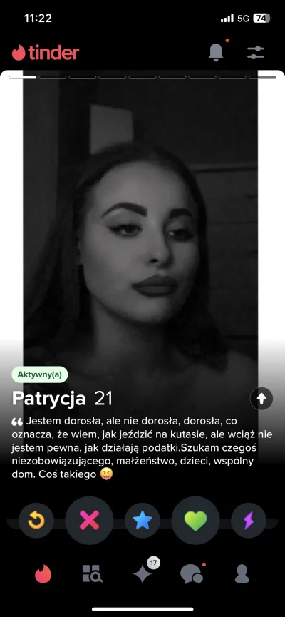 purpurek - Dałem superlajk oczywiście                          #tinder #logikarozowyc...