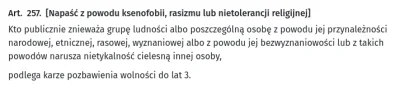 0.....D - @ibilon: już są takie przepisy, ale biedni prawacy zawzse prześladowani