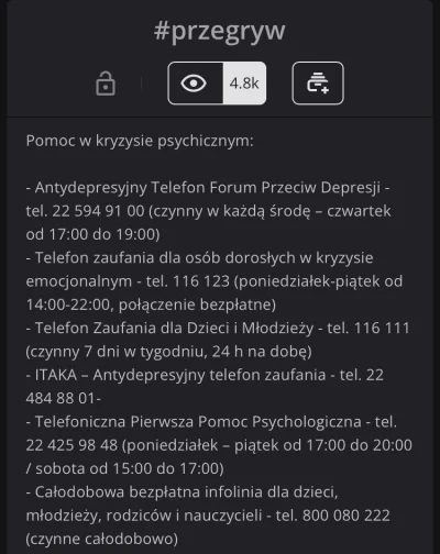 nadziej_d - Z ciekawości, ktoś z was zadzwonił pod któryś z tych numerów?
#przegryw