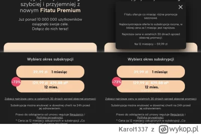 Karol1337 - #fitatu

Zajebista promocja aplikacji do liczenia kalorii. ( ͡° ͜ʖ ͡°) 
O...