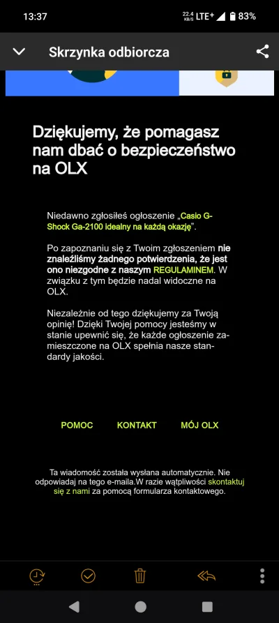 Bodzias1844 - Nówka casio za 150zł xD Ale olx wcale nie widzi problemu w tym, że to p...