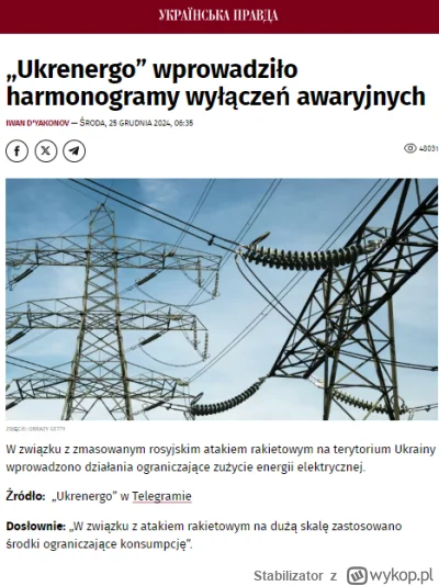 Stabilizator - #ukraina #wojna #rosja