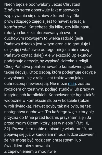 angelika-wojtowicz - W mojej szkole ksiądz wysłał do rodziców takiego meila. Co o tym...