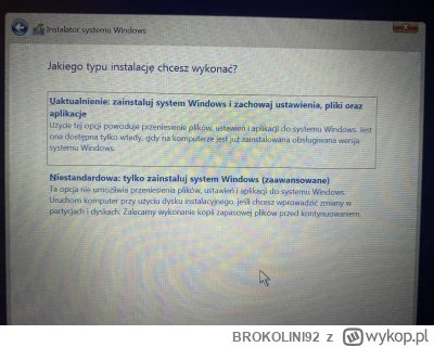 BROKOLINI92 - @kidi1 teraz wybrać niestandardowa, sformatować wszystkie dyski i zains...