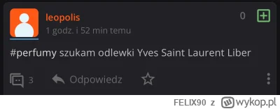 FELIX90 - @Fifarafaaa: bo flakonu idzie z Niemiec i potrafi potrwać wysyłka. 
Z tym L...