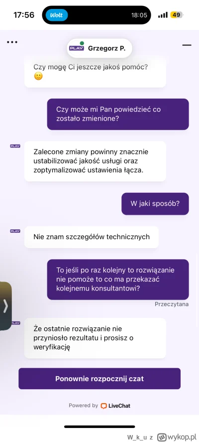 Wku - Czy tylko u mnie Internet w domu się rozłącza co 3 minuty? Zgłaszałem to g---o ...