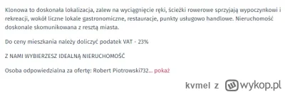 kvmel - to teraz do ceny mieszkania się dodaje 23% vatu? xD

#nieruchomosci