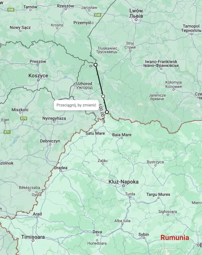 mcsQ - ciekawostka; z Polski do Rumunii jest tylko 100km. To tylko 20km wiecej, niż j...