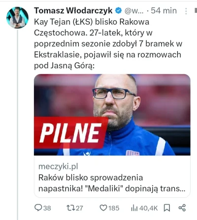 Piotrek7231 - #mecz #ekstraklasa #rakow 
Raków to jednak lubi mało strzelonych napast...