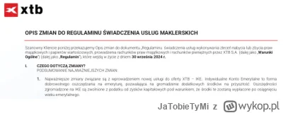 JaTobieTyMi - W nowym regulaminie udostepnionym przez XTB, jest juz dodane IKE
#xtb #...