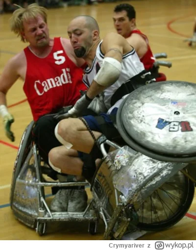 Crymyariver - Rugby na wózkach jest jedną z oficjalnych dyscyplin paraolimpiady. Spor...