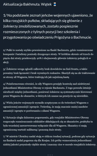 ZapomnialWieprzJakProsiakiemByl - W ramach uzupełnienia tego co się działo na flankac...