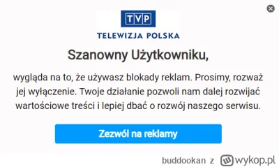 buddookan - Pamiętajcie by odblokowywać reklamy na #tvpis bo 2 000 000 000 zł rocznie...