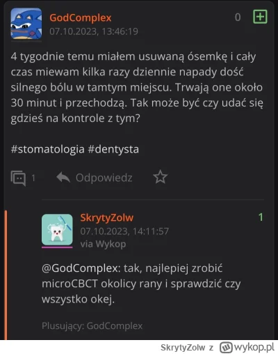 SkrytyZolw - @Bigovsky: no nie ma CBCT, bo nie służy do oceny próchnicy xD RTG nie je...