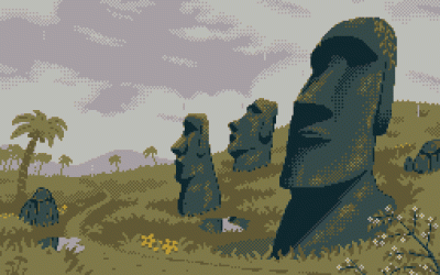 GARN - #pixelart  #gif autor: PainterKira | The Ancient Giants | 2022