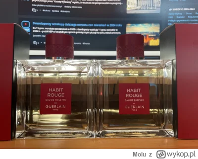Molu - #perfumy 

Sprzedam 
EDT 99 ml  - 200 zł
EDP 100 ml - 210 zł 

Sprzedawałem wc...