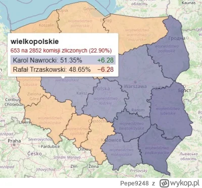 Pepe9248 - Wielkopolska zdobyta przez Nawrockiego ( ͡° ͜ʖ ͡°) (wiem, że to cząstkowe ...