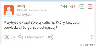 Kris-T - @Sin-:

I co @kinlej , wstyd Ci? Czy podtrzymujesz swoją wypowiedź? To chyba...