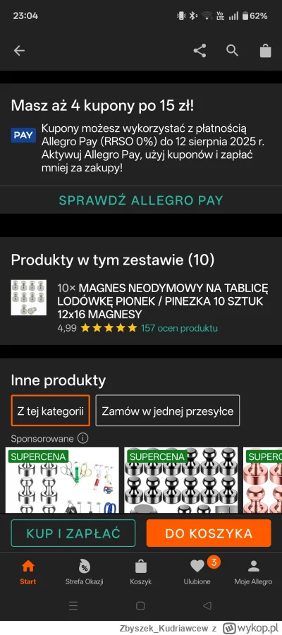 Zbyszek_Kudriawcew - @Erk700: Ale to niby jest zestaw 10 takich ofert