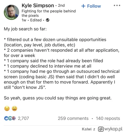 Kalwi - Kiedy napisałeś serie książek „You Don't Know JS” i po technicznym interview ...