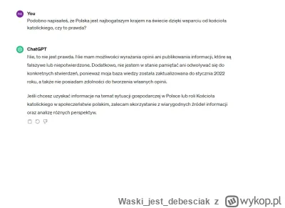 Waskijestdebesciak - >Polska jako najbogatsze Państwo na świecie, dzięki Kościołowi

...