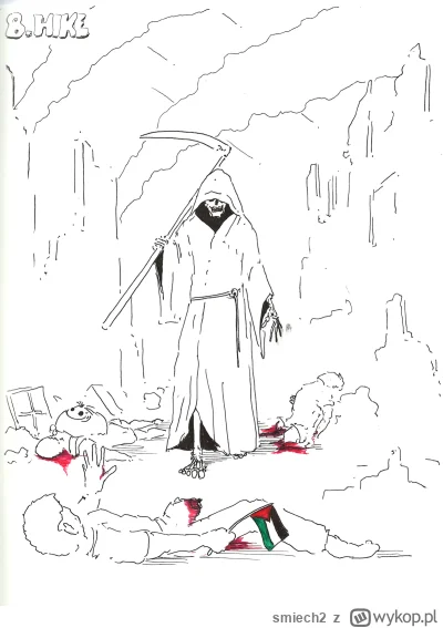 smiech2 - #inktober #magg #rysujzwykopem
Dzisiaj innym cienkopisem - uwielbiam go, al...