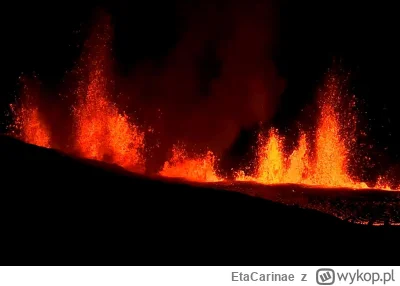 EtaCarinae - #islandia #wulkan wulkan wybuchł ponownie. Miasto Grindavik zagrożenie b...
