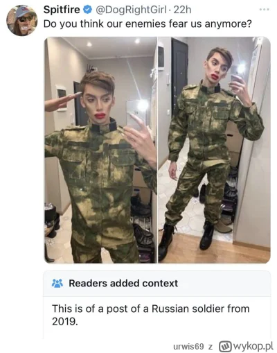 urwis69 - Zepsuty Z̶a̶c̶h̶ó̶d̶ Wschód 

#wojna #rosja #ukraina