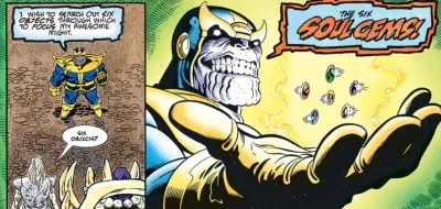 ciemny_kolor - Ciekawostka komiksowa na dziś:
Thanos i jego misja aby wymazać połowę ...