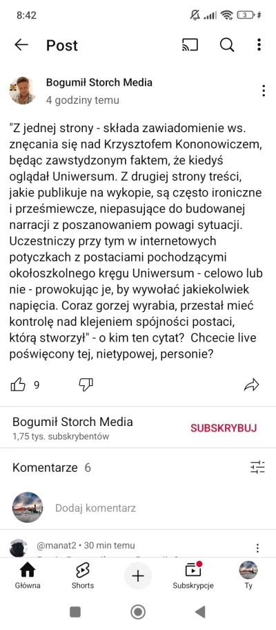OlgierdanoTivi - 4 rano Boguś rozkminia mówiąc że ma wakacje.

#kononowicz #patostrea...