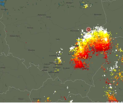 kantek007 - burza robi wszysto, żeby ominąć warszawe #burza