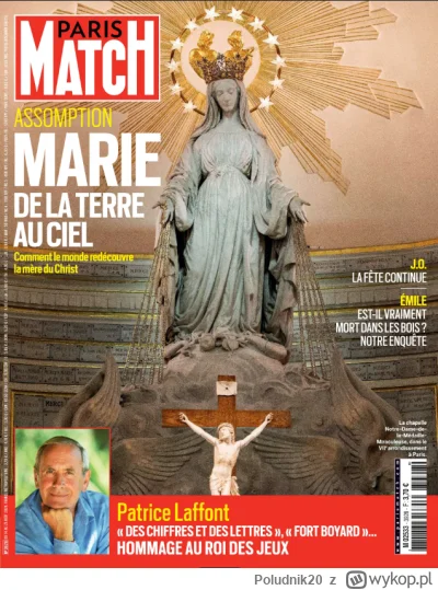 Poludnik20 - Okładka bieżacego numeru Paris Match – od lat jednego z najpoczytniejszy...