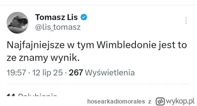 hosearkadiomorales - #tenis ale nie połączysz wimbledonu z wyborami prezydenckimi ( ͡...